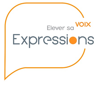 logo 2020 Expressions Organisme de formation professionnelle voix et communication orale non verbale, créé par NCN Comm